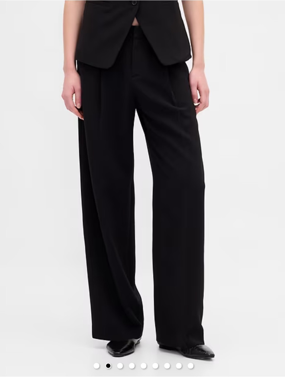 Low rise crepette trousers